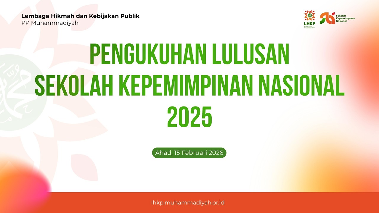 Pengukuhan Lulusan Sekolah Kepemimpinan Nasional 2025