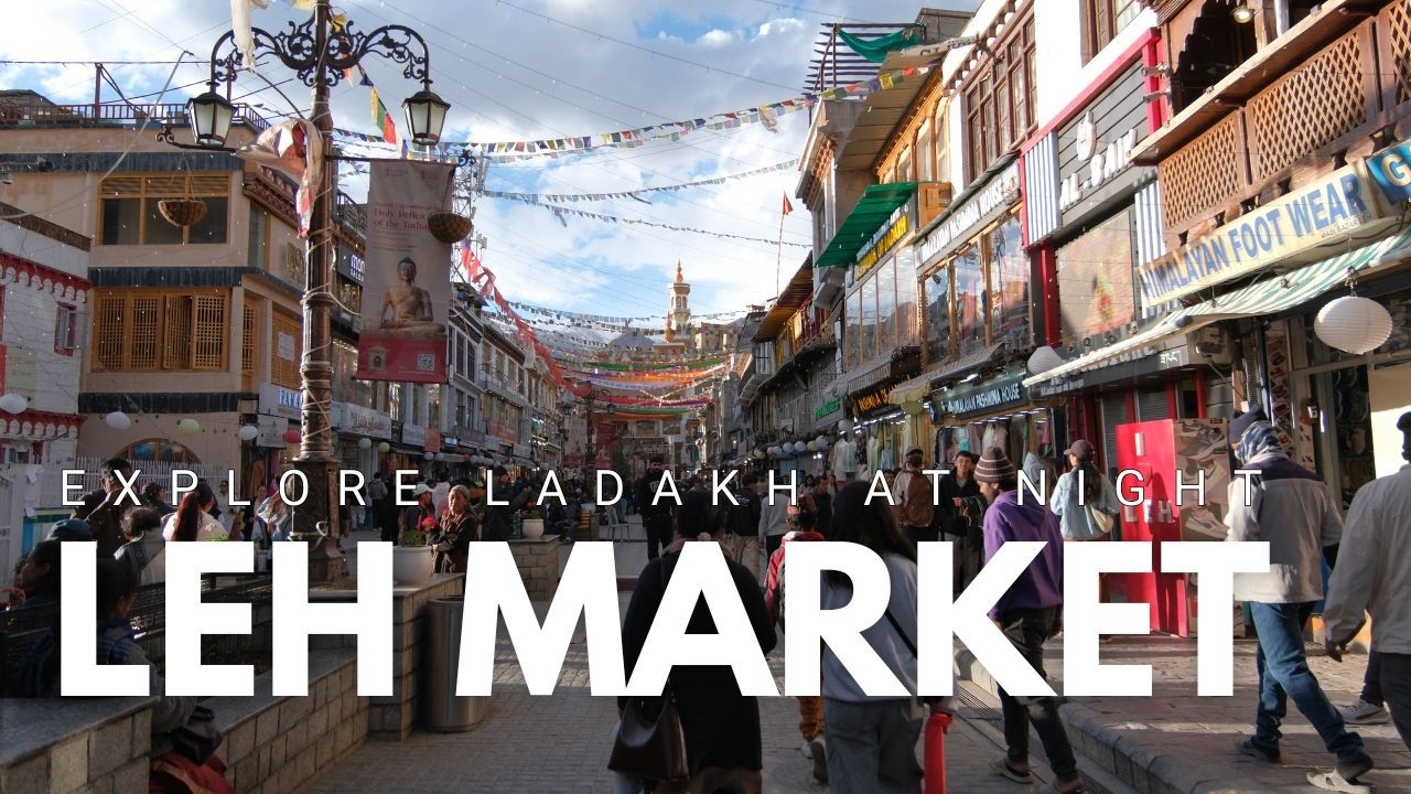 Relaxing walking tour to explore the city of Leh, Ladakh at night. #travel #ladakh #walkingtour