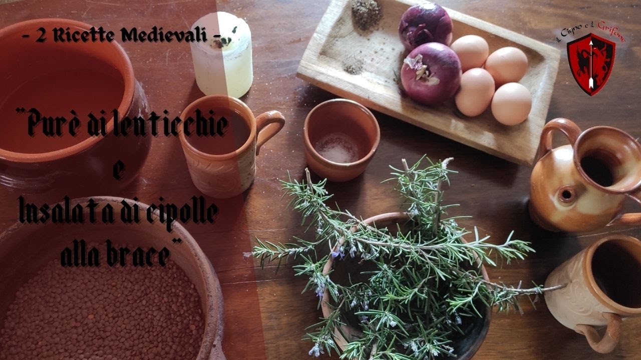 Purè di lenticchie ed Insalata di cipolle alla brace - 2 Ricette Medievali -