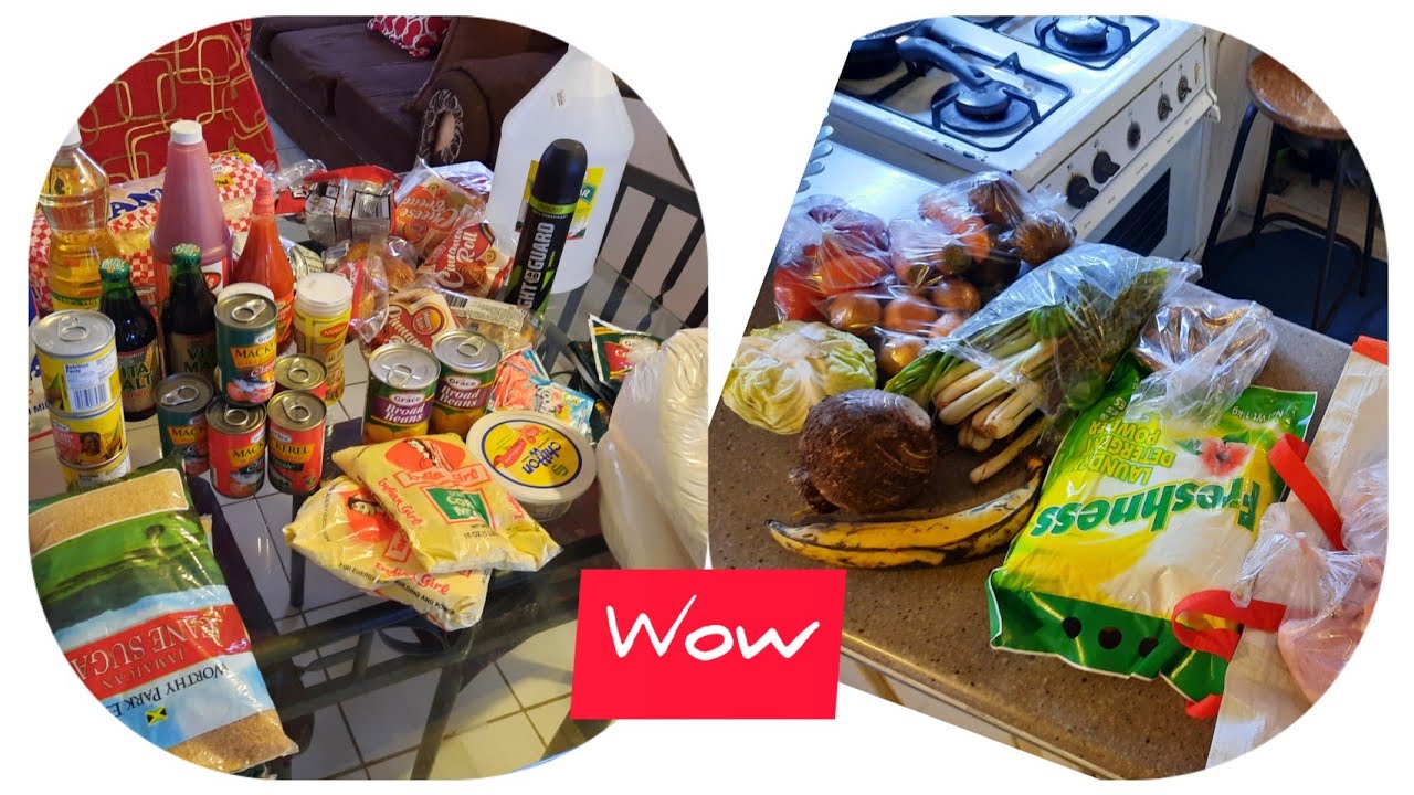 Grocery Shopping In Jamaica $100 USD or $16,000 JMD. Wow That's Alot