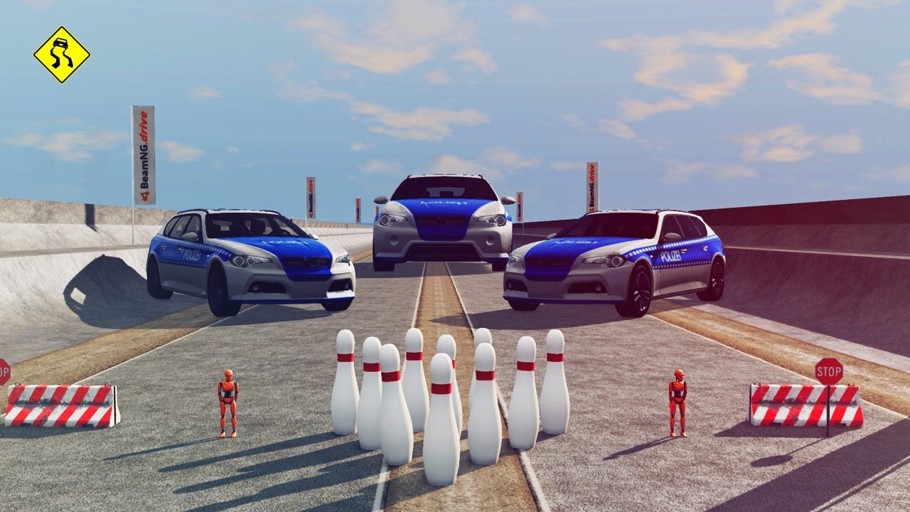 Small to Giant Cars VS Bowling | beamng drive crashes