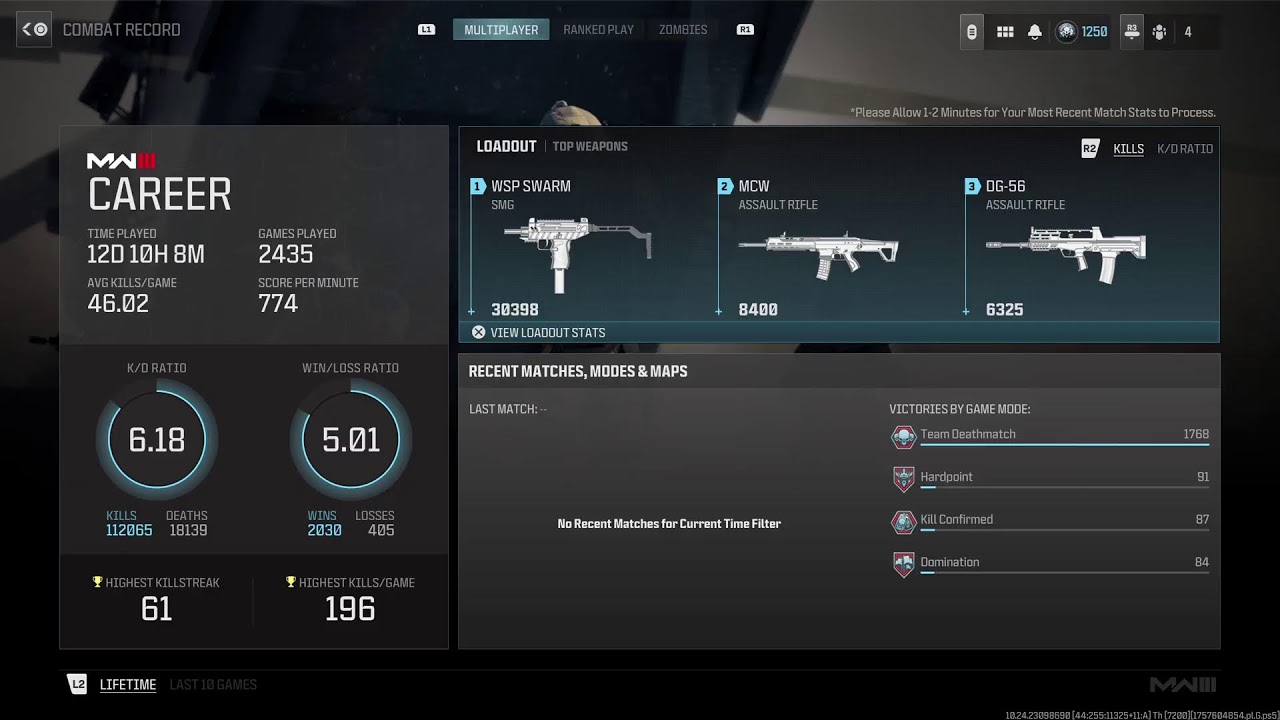 6 KD / Modern Warfare III - PS5 PRO