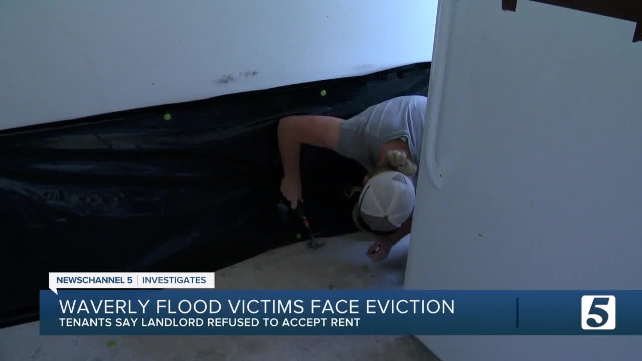 Waverly flood victims face eviction from a landlord who turned down rent