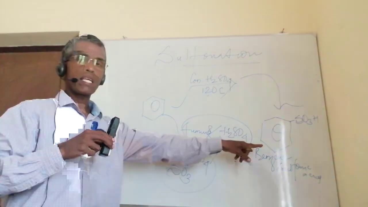 Sulphonation of benzene