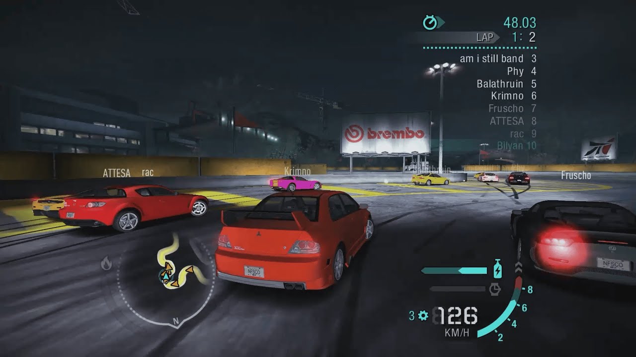 NFS: Carbon Online - First Races on New Mod