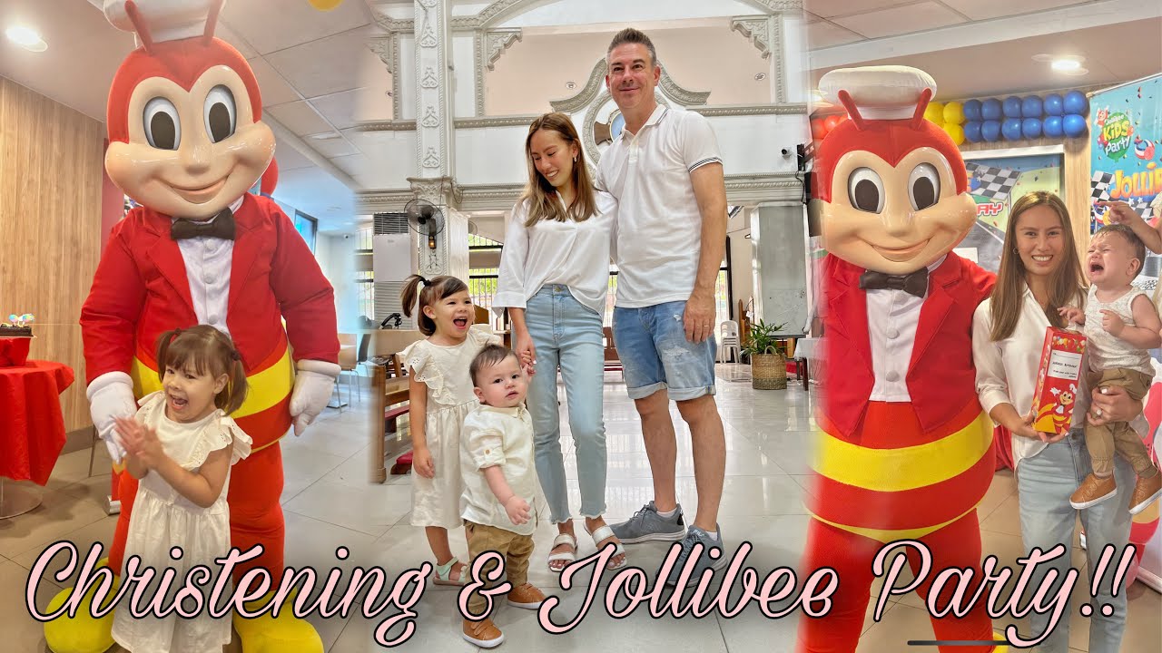 BINYAG AT JOLLIBEE PARTY NI RYKER DITO SA PINAS!! || Thefewstertv