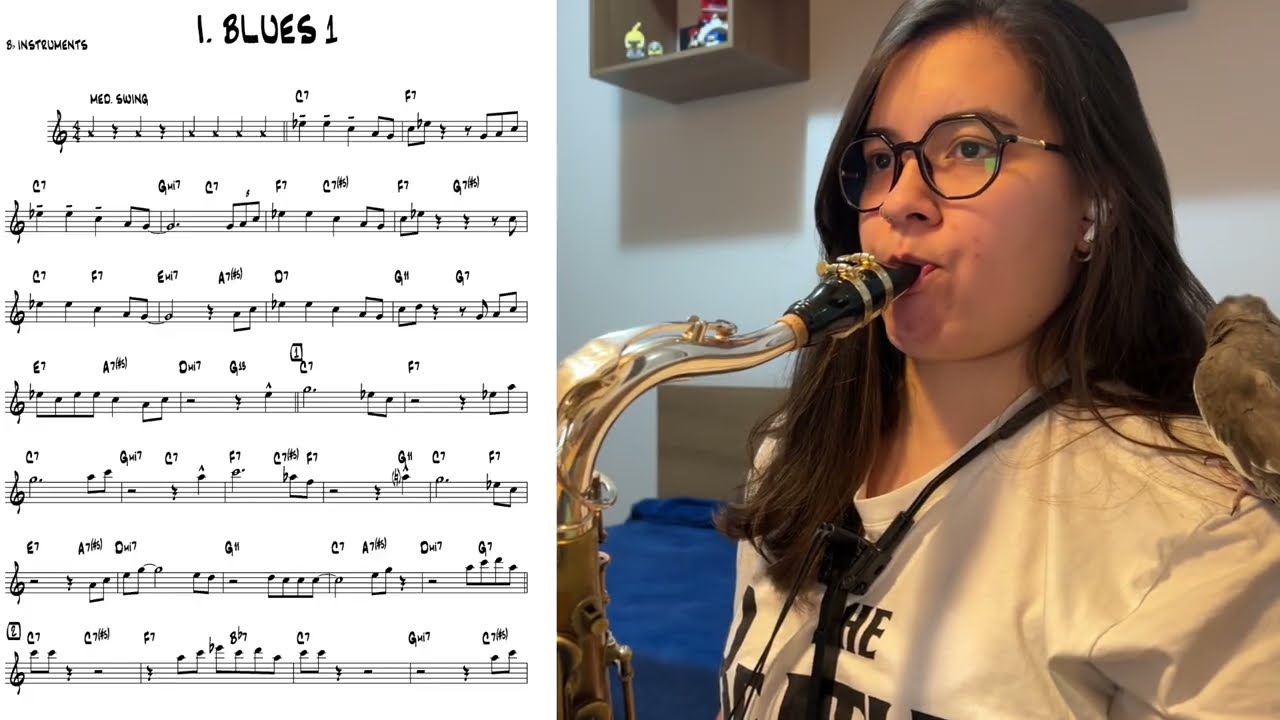 Bob Mintzer - BLUES 1 - 15 Easy Jazz Blues Funk Etudes - Tenor Saxophone