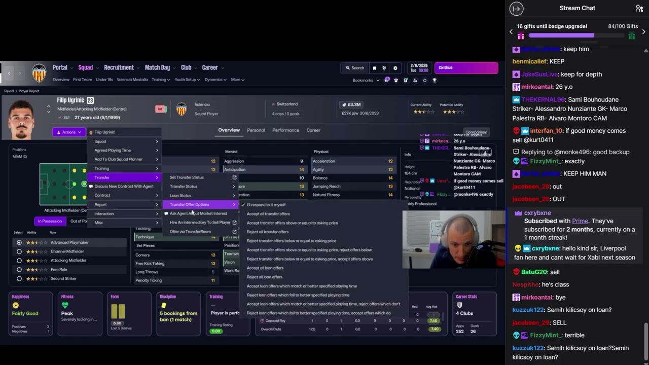 Kurt0411 FM26 Valencia Season 2 part 1
