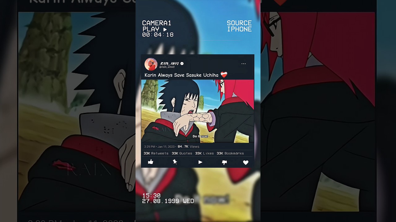One Side Love 🥺❤&zwj;🩹 #sasuke #karin #anime #shorts #foryou