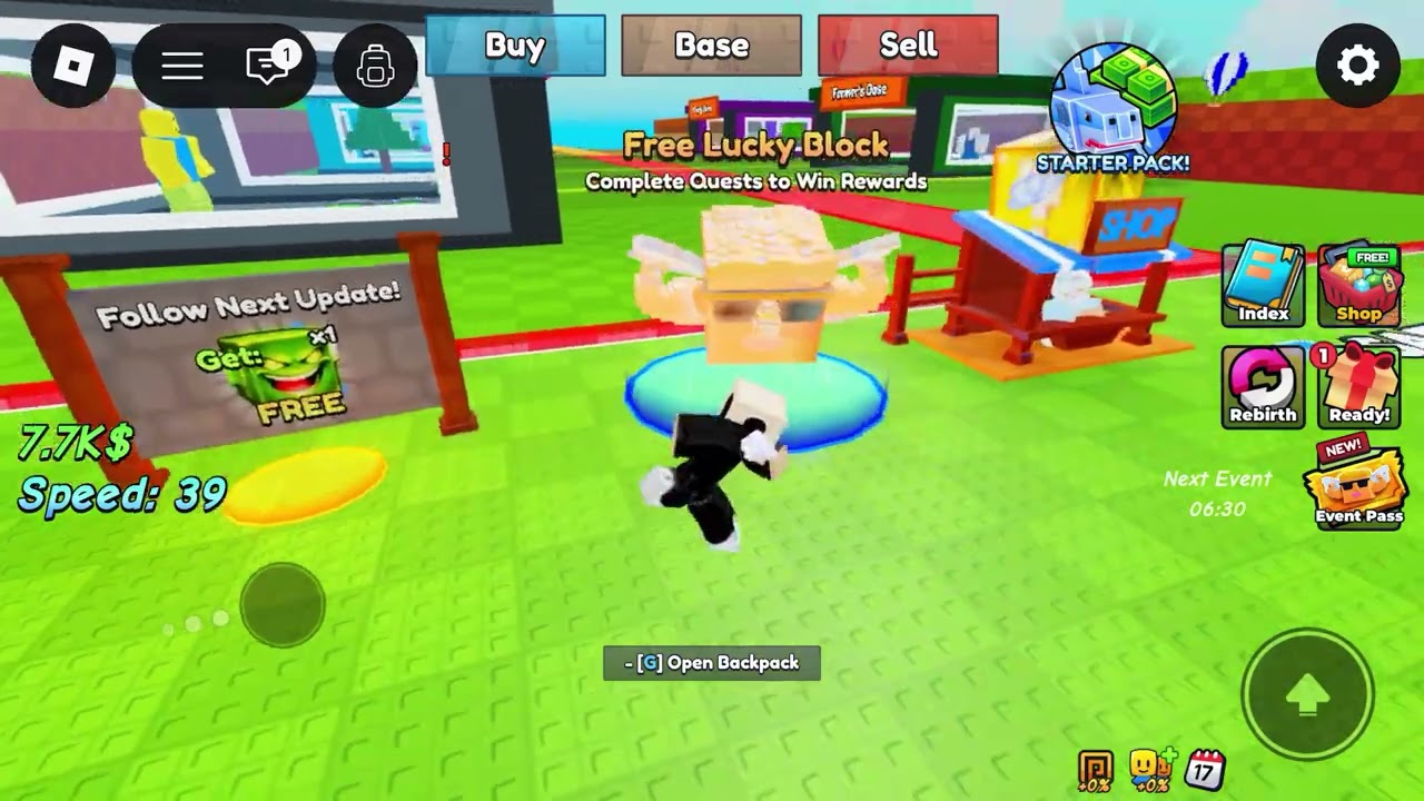 In this game I am a lucky block