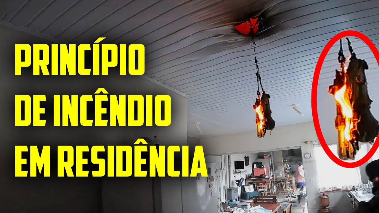 Princípio de Incêndio em Residência