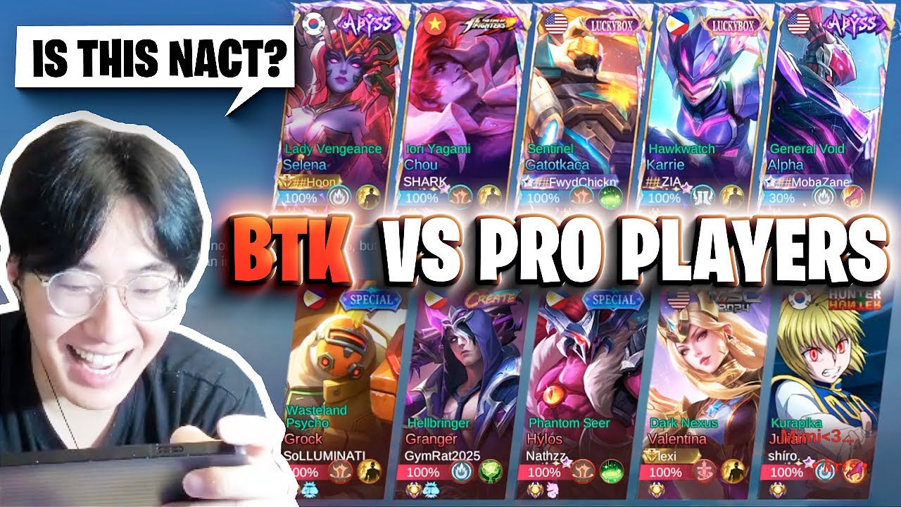 FULL BTK meets Pro Players | Mobile Legends