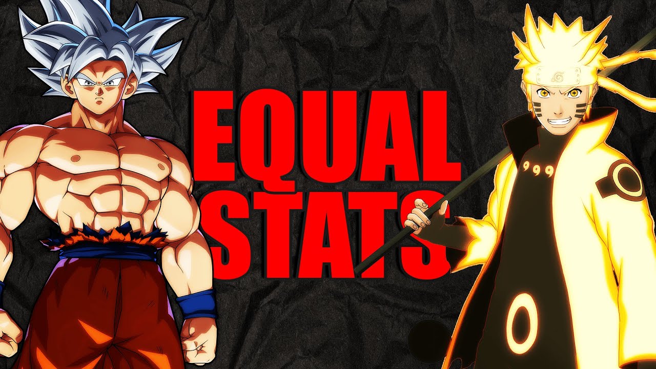 Ultra Instinct Goku VS Six Paths Naruto w/ Equal Stats