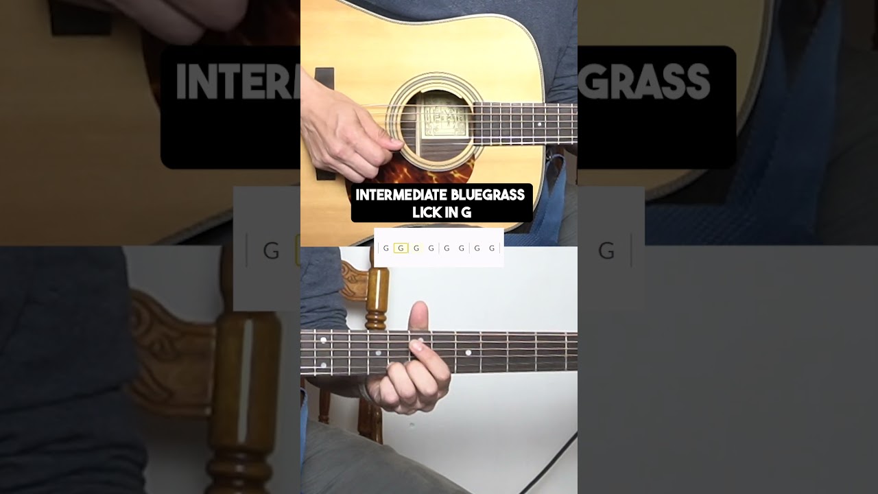 Intermediate Bluegrass Lick in Key of G (Bluegrass Guitar Lesson)
