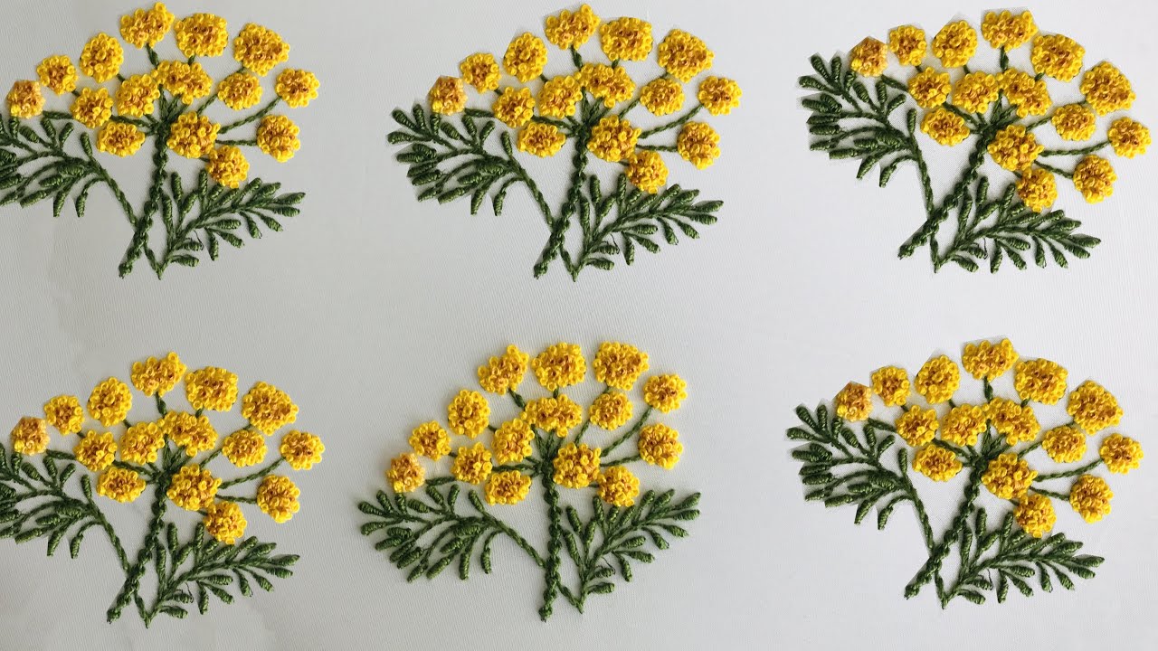 Hand Embroidery: Embroidery For All Over - Flower Embroidery For Kurtis - Embroidery For Kids cloth