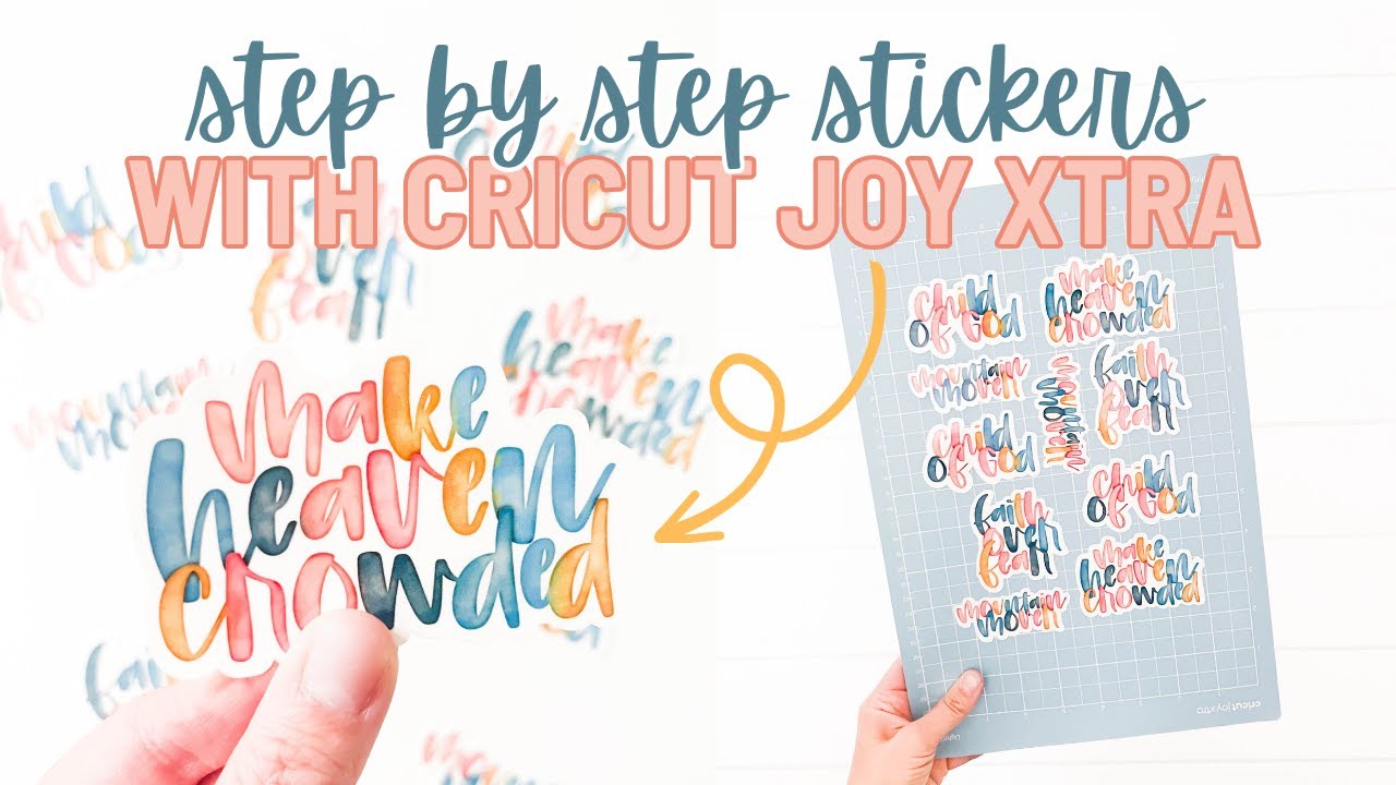 How To Make Stickers with the Cricut Joy Xtra | Cricut Joy Xtra Waterproof Sticker Tutorial