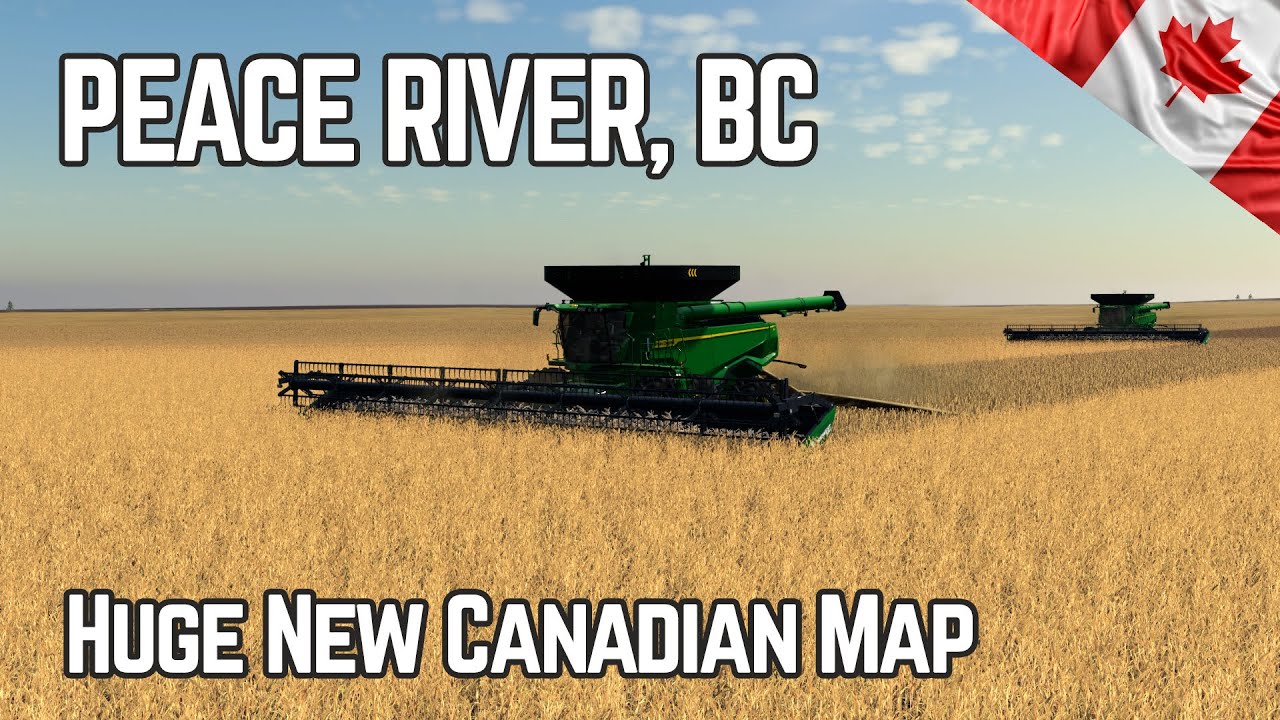 New Canadian Map - Peace River - It's HUGE! - Map Tour - Farming Simulator 19