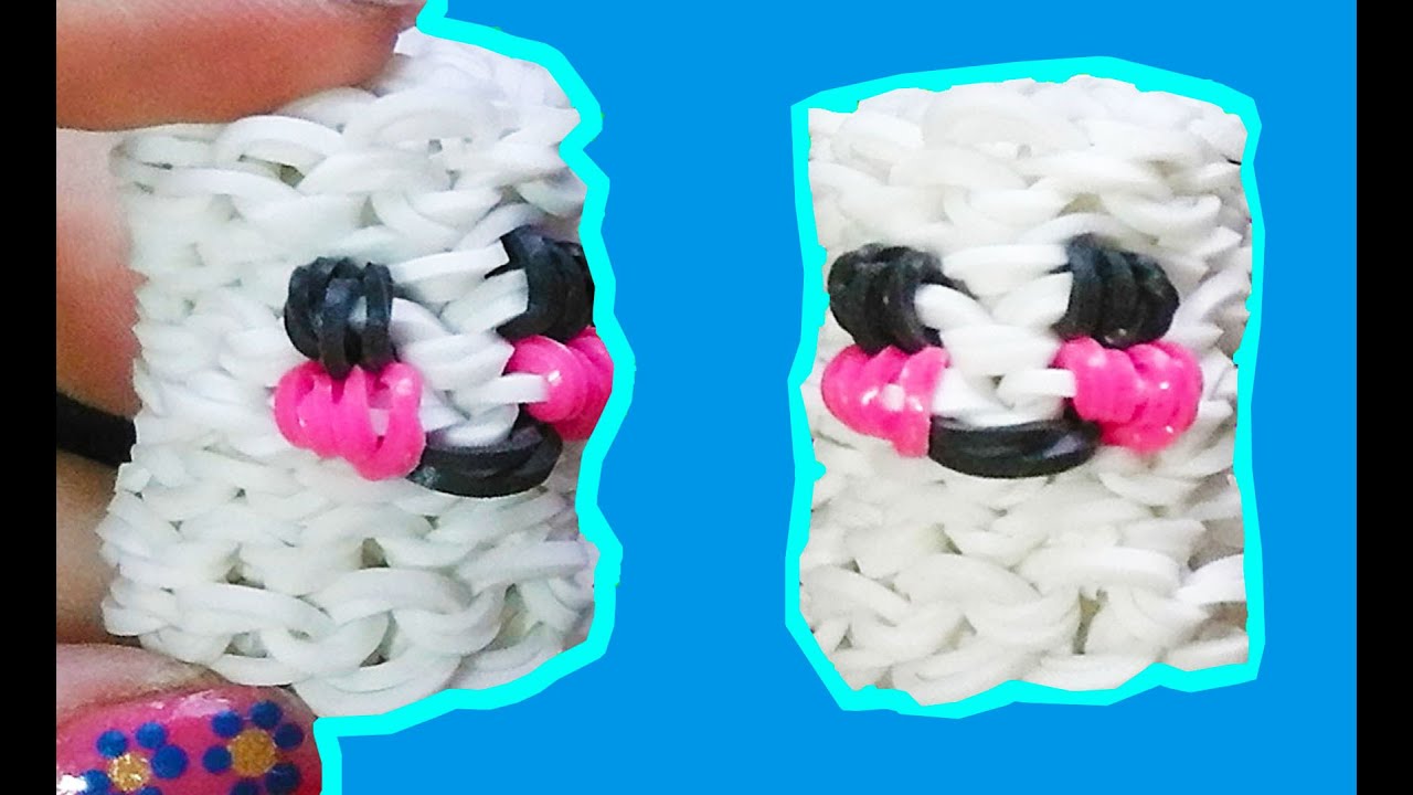 Loom bands charms MARSHMALLOWS 3D without rainbow loom videos with forks diy crafts for kids