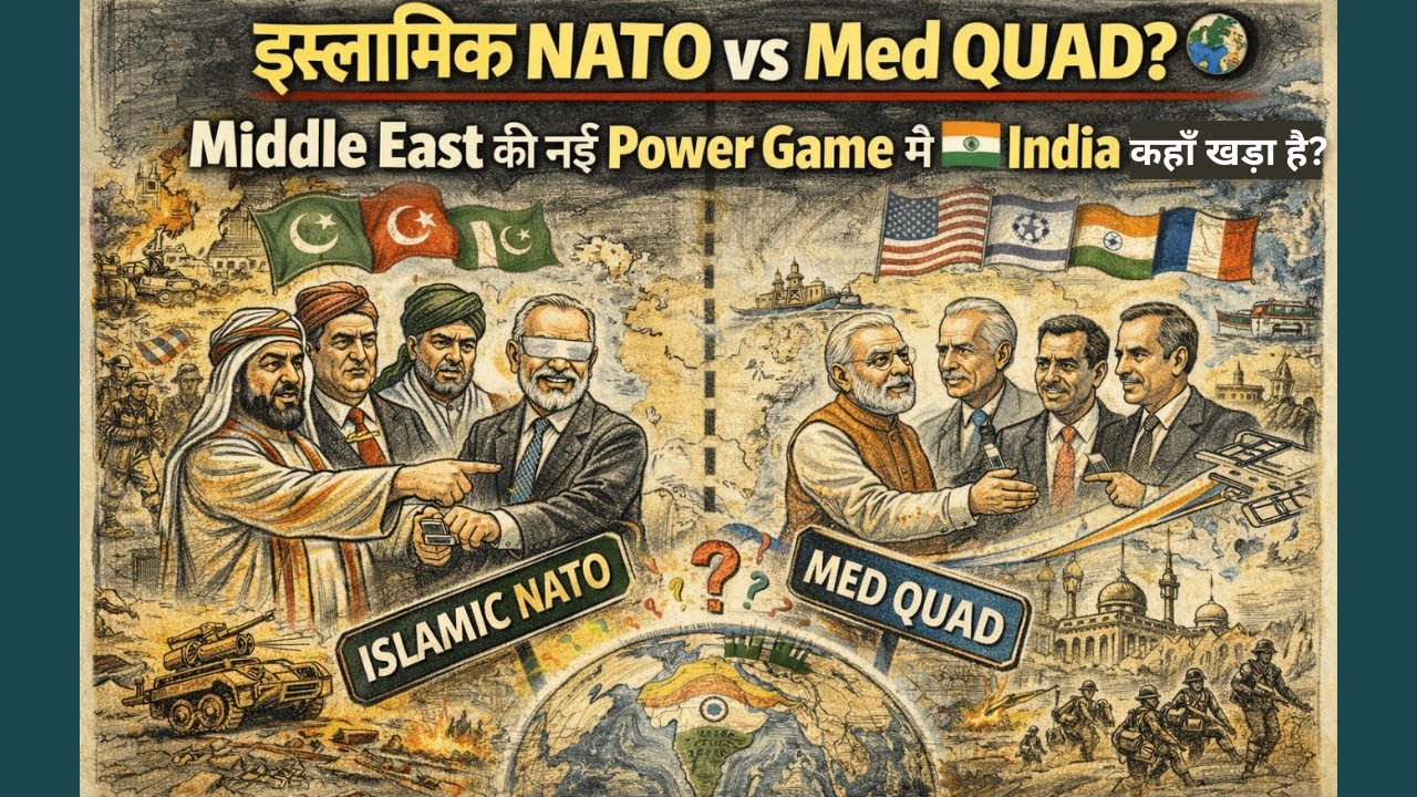 🔥 इस्लामिक NATO vs Med QUAD? 🌍 Middle East की नई Power Game में India कहाँ खड़ा है?