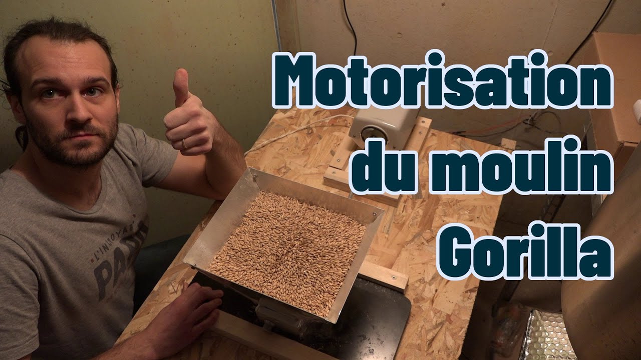 Motorisation du moulin à malt Gorilla !