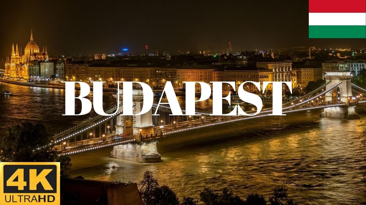 Budapest Walking Tour 4K Ambient Sound with subtitles