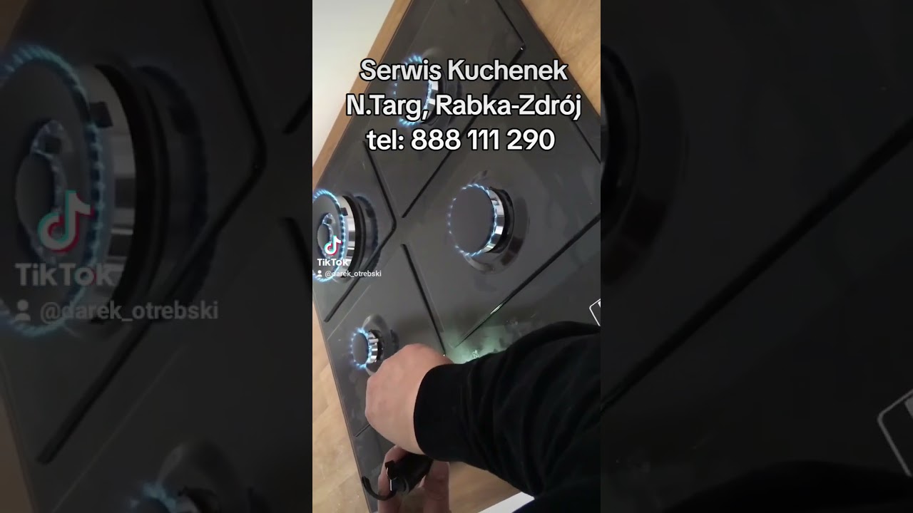 Regulacja płomienia oszczędnościowego w płycie gazowej Samsung