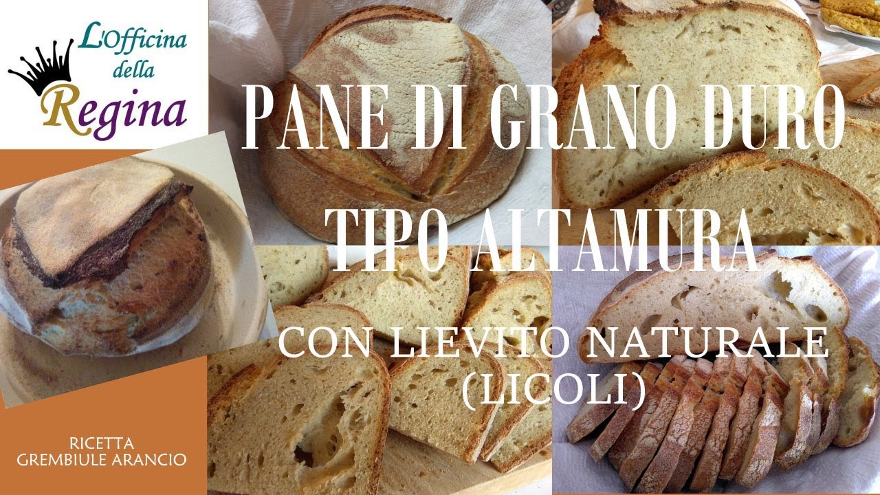 Pane di grano duro tipo Altamura a lievitazione naturale (con licoli)