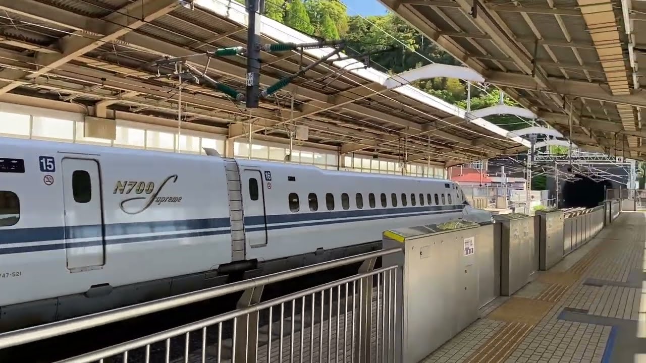 【遠隔旅行・発車＆通過＆入線シーン】2025年5月3日・東海道新幹線熱海駅「こだま701号」〜「こだま703号」 #新幹線を見て波動を上げる  #shinkansen #japan