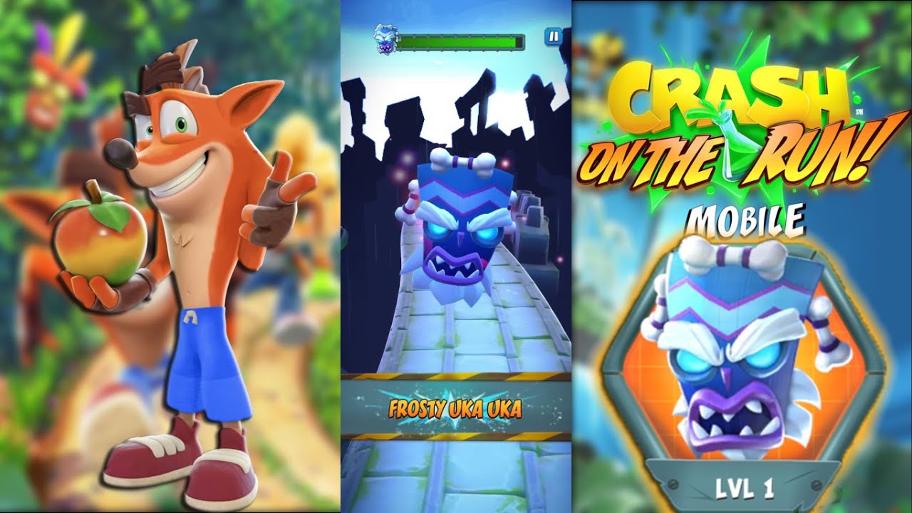 Crash On the Run Power GEM 140!! VS FROSTY UKA UKA كراش بانديكوت!