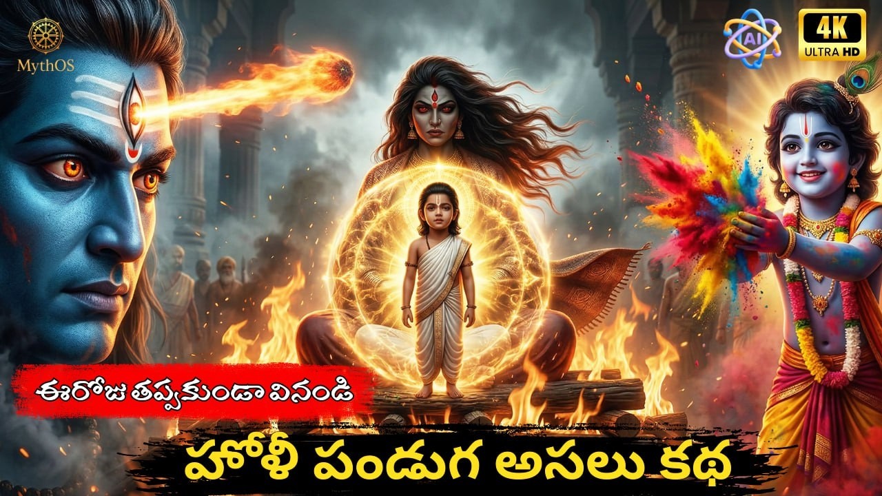 హోళీ పండుగ అసలు కథ | Holi Festival Story in Telugu | MythOS