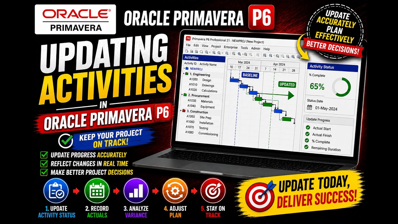 UPDATING ACTIVITIES  IN ORACLE PRIMAVERA P6