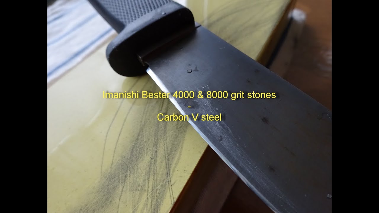 Imanishi Bester 4000 & 8000 grit stones - Carbon V steel - part 2