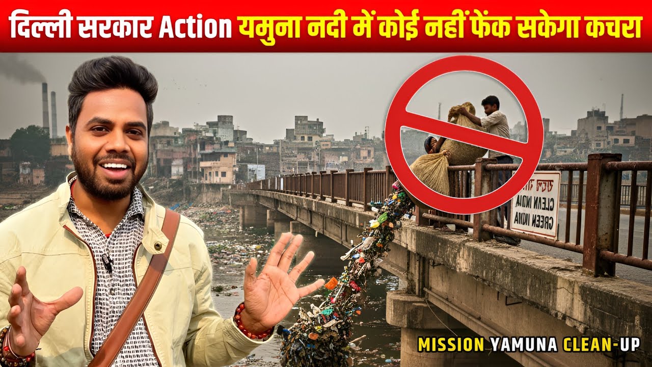 Mission Yamuna Clean-Up 2025: Delhi Govt Action on Yamuna Bridge | Latest Update | Brothers Enfield