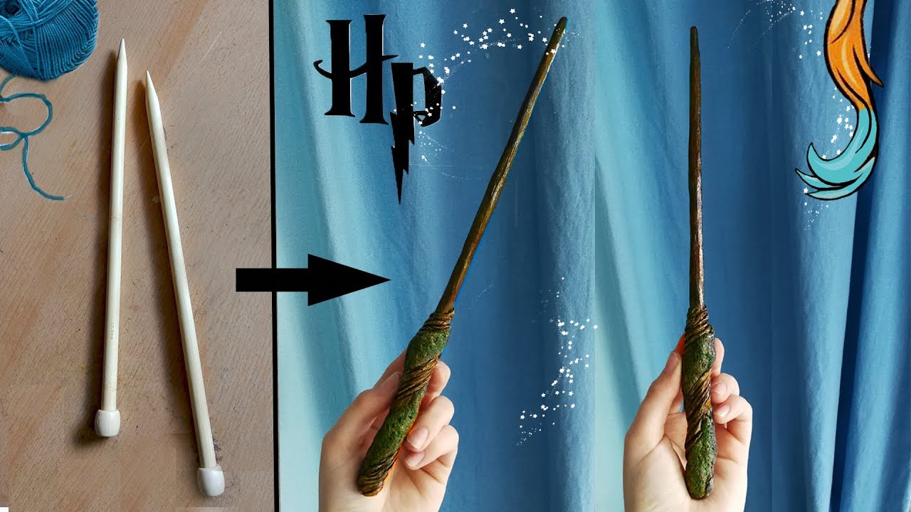 DIY: How to make Harry Potter magic WAND- Zauberstab einfach zum nachmachen