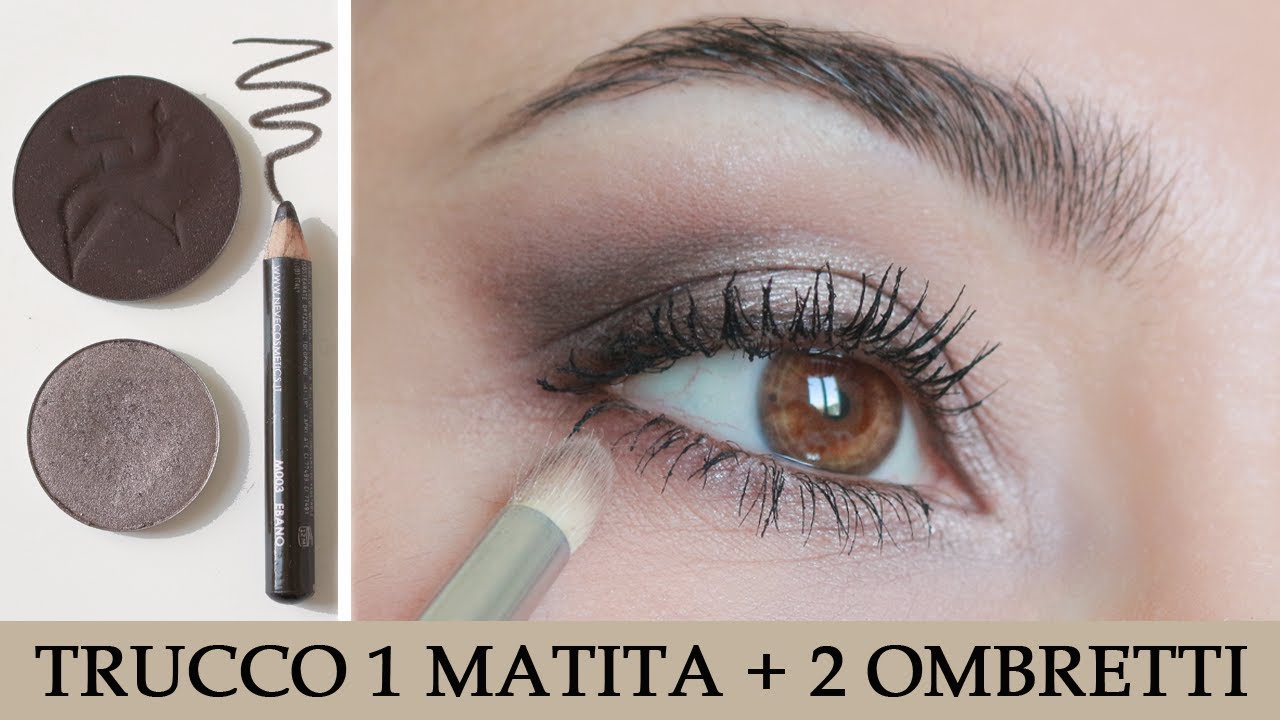 Trucco per principianti partendo da 1 matita + 2 ombretti