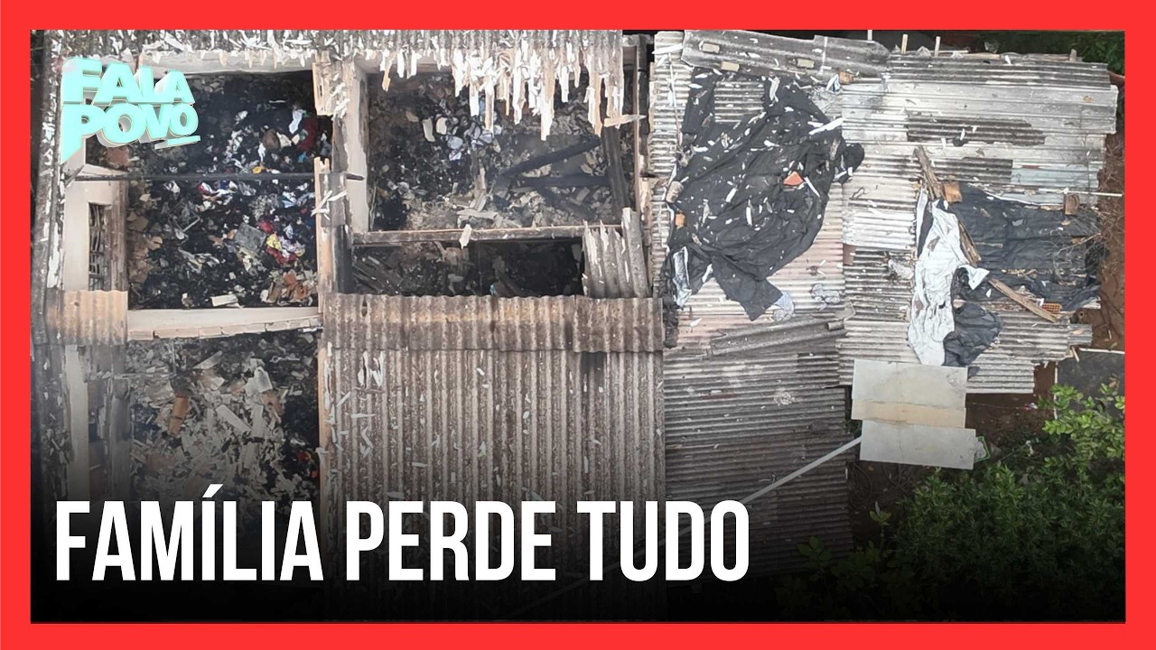Incêndio destrói casa de família no Morada Nova, em Uberlândia
