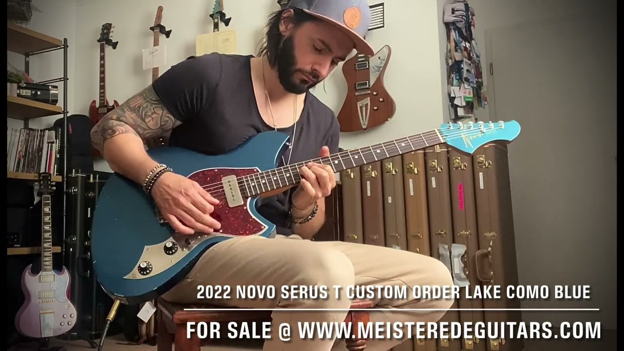 For sale @ www.MEISTEREDEGUITARS.com - 2023 NOVO SERUS T relic Lake como Blue custom order boutique