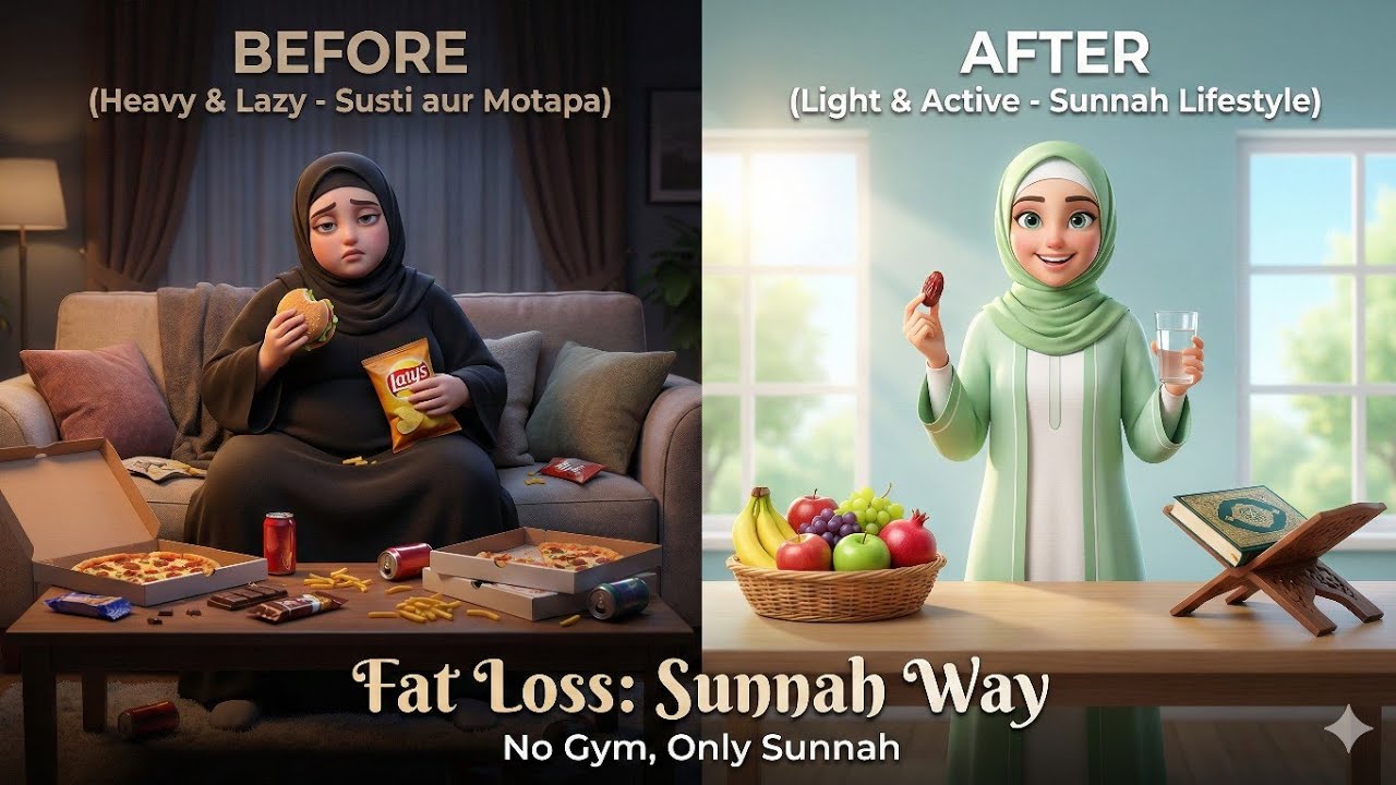 Fat Loss ka Sunnah Tareeqa: 5 Kg Kam Karein Bina Gym Ke! 🥗
