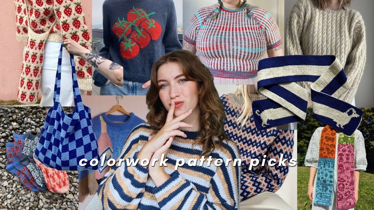 modern colorwork knitting patterns i am veeeeery interested in 👀
