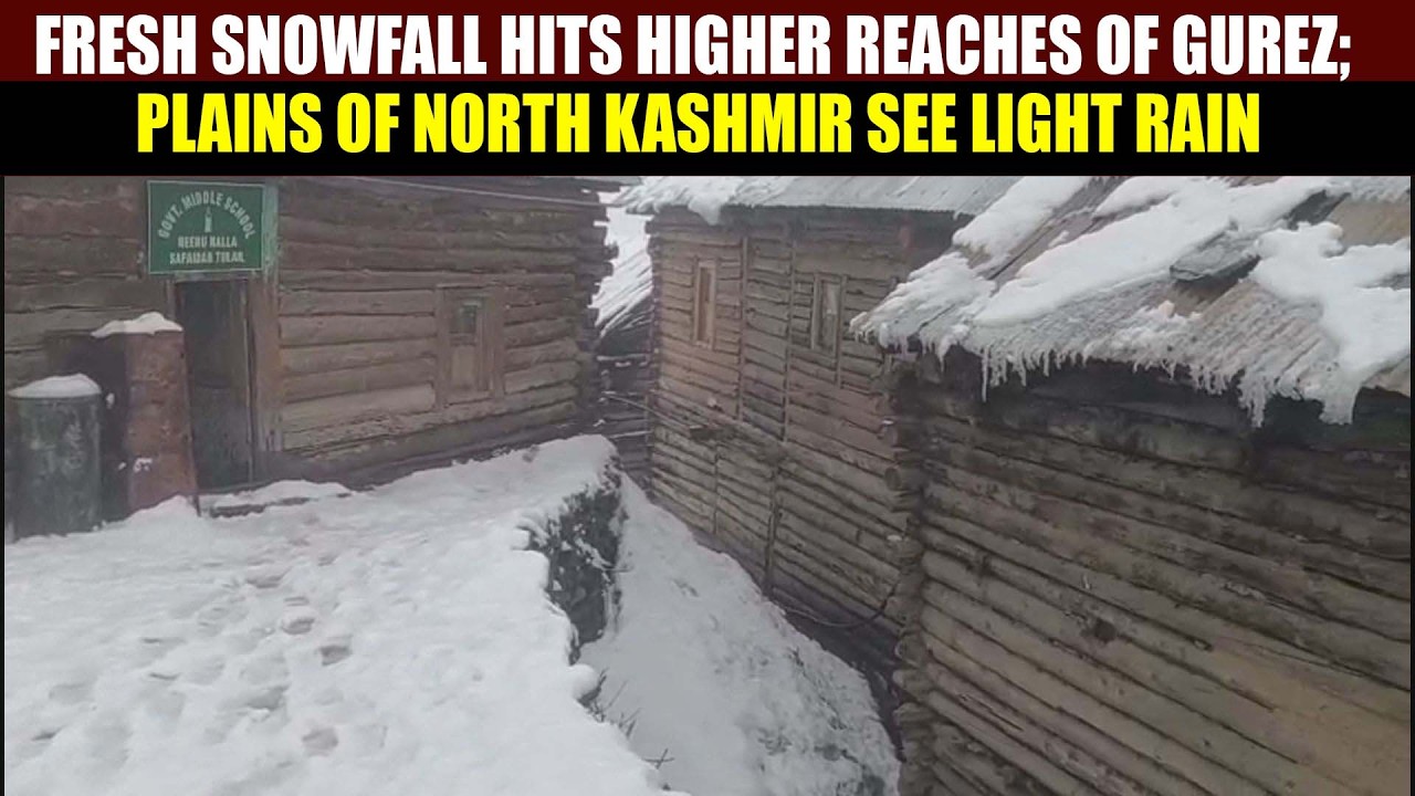 Fresh Snowfall Hits Higher Reaches of Gurez; Plains of North Kashmir See Light Rain