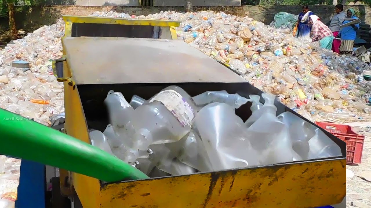 Waste Plastic Crushing Machine Recycling Process I Small Scale IndustrY Ideas