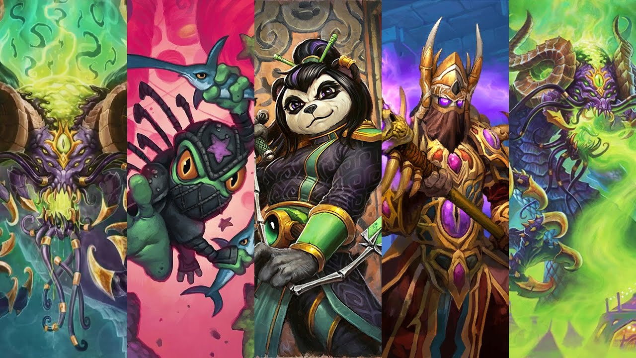 Hearthstone Y'Shaarj, Finja, Aya Blackpaw, Gandling Theme (Siege of Orgrimmar – Legendary)