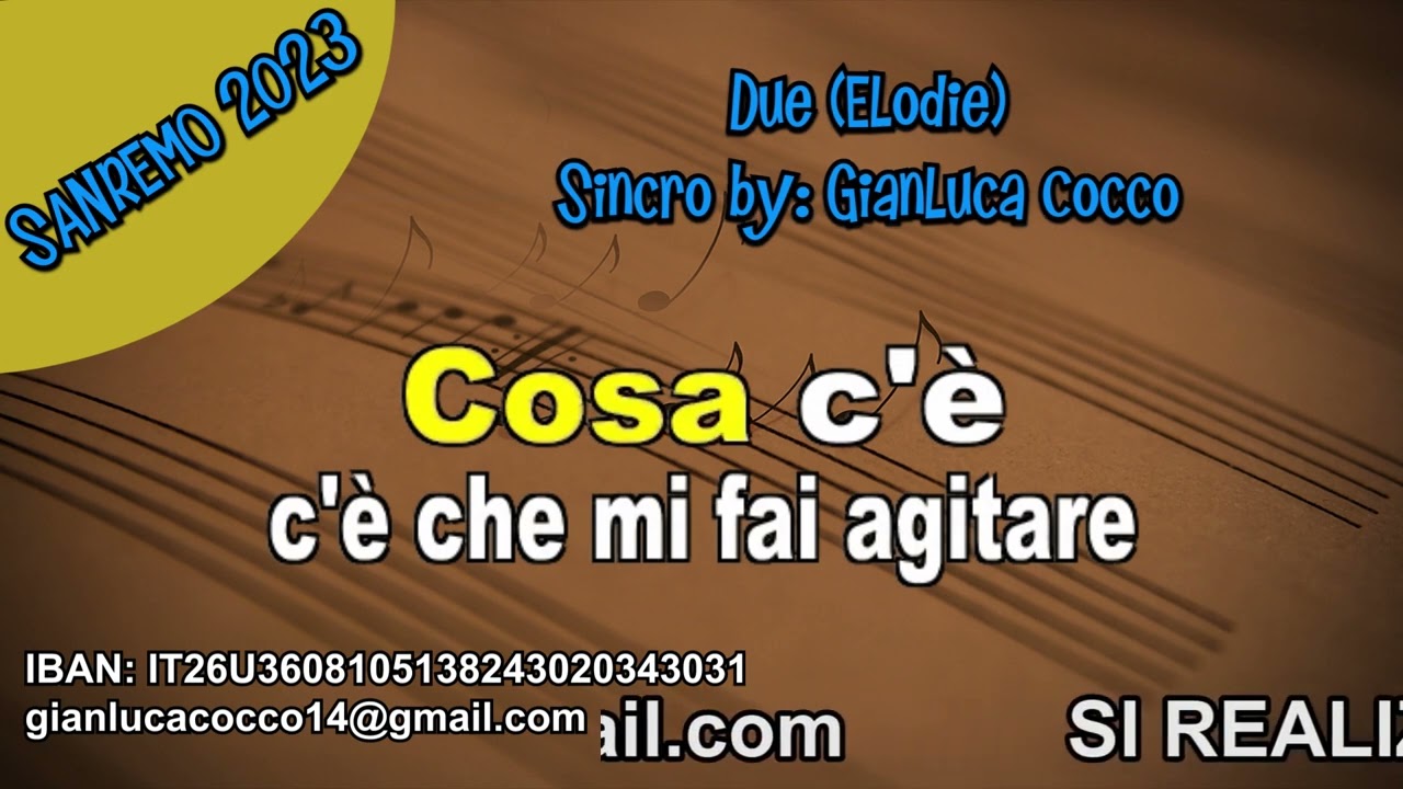 BASI VIDEO KARAOKE (ORIGINALI) SANREMO 2023