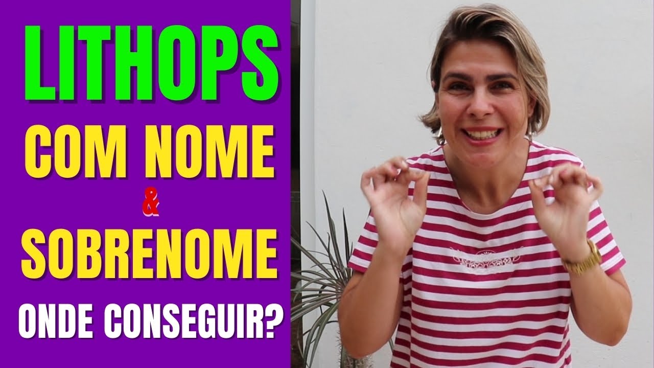 SUCULENTA LITHOPS com nome e sobre nome @LithopsRayel /Grazi Bittencourt