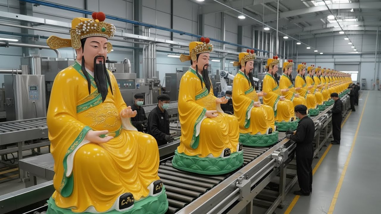 Inside the Jade Emperor Statue Factory – How Jade Emperor Statues Are Mass-Produced