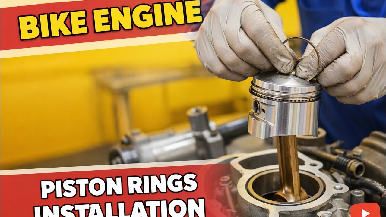 Bike Engine Piston Rings Installation | Rings Lagane Ka Sahi Tareeqa 🔧