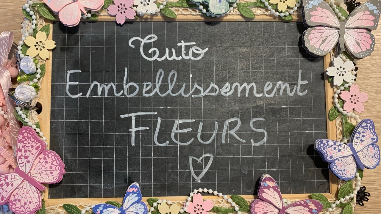 Tuto Embellissement Fleurs facile 💙🦋|70 #fleur #embellissements #shabby #scrap #vintage #fleurs