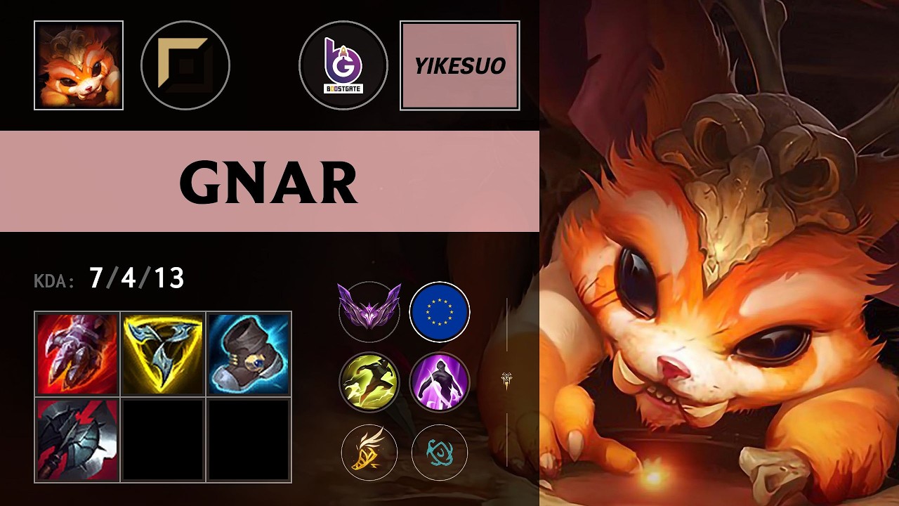 (BGT Yikesuo) Gnar Top vs Aurora - EUW Master Patch 26.12