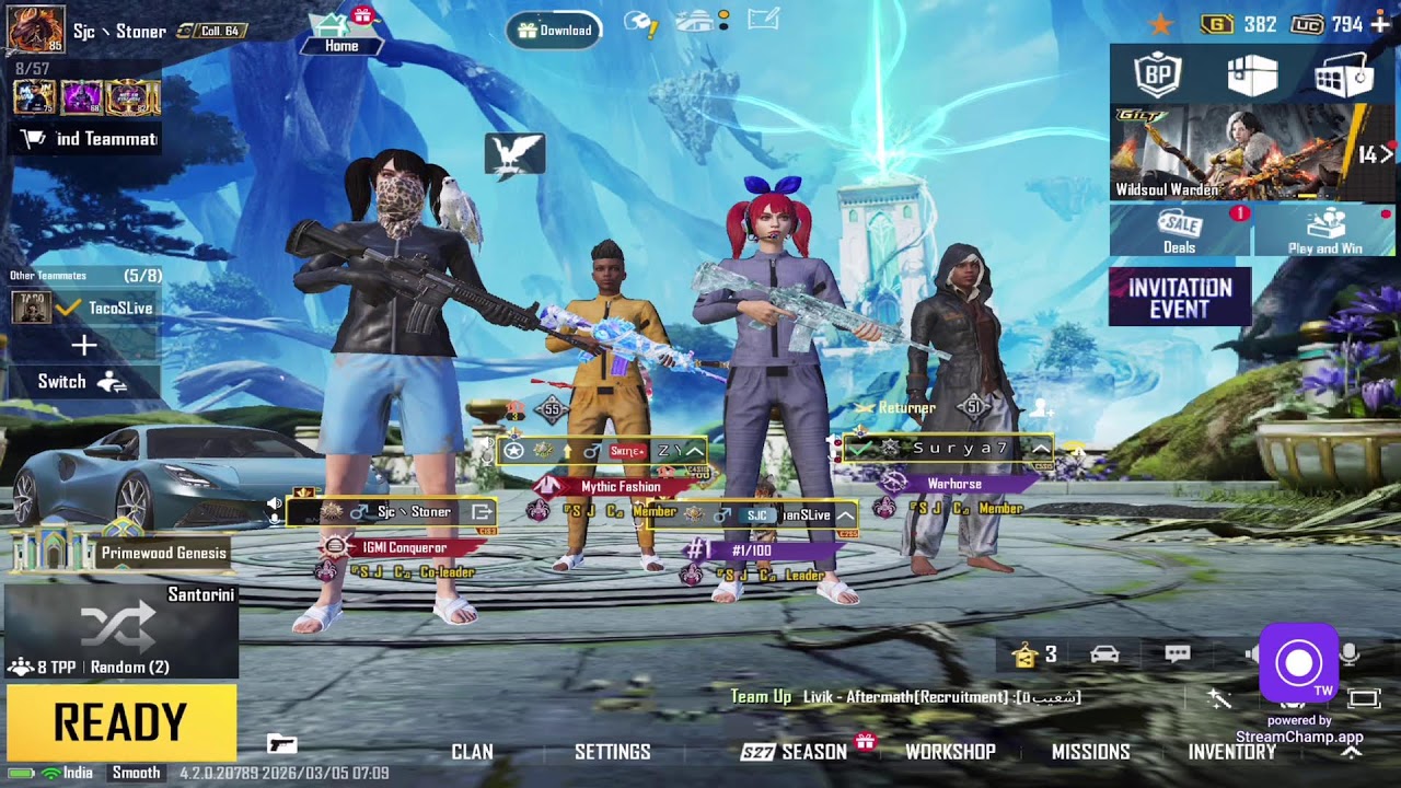 Broadcast powered by StreamChamp