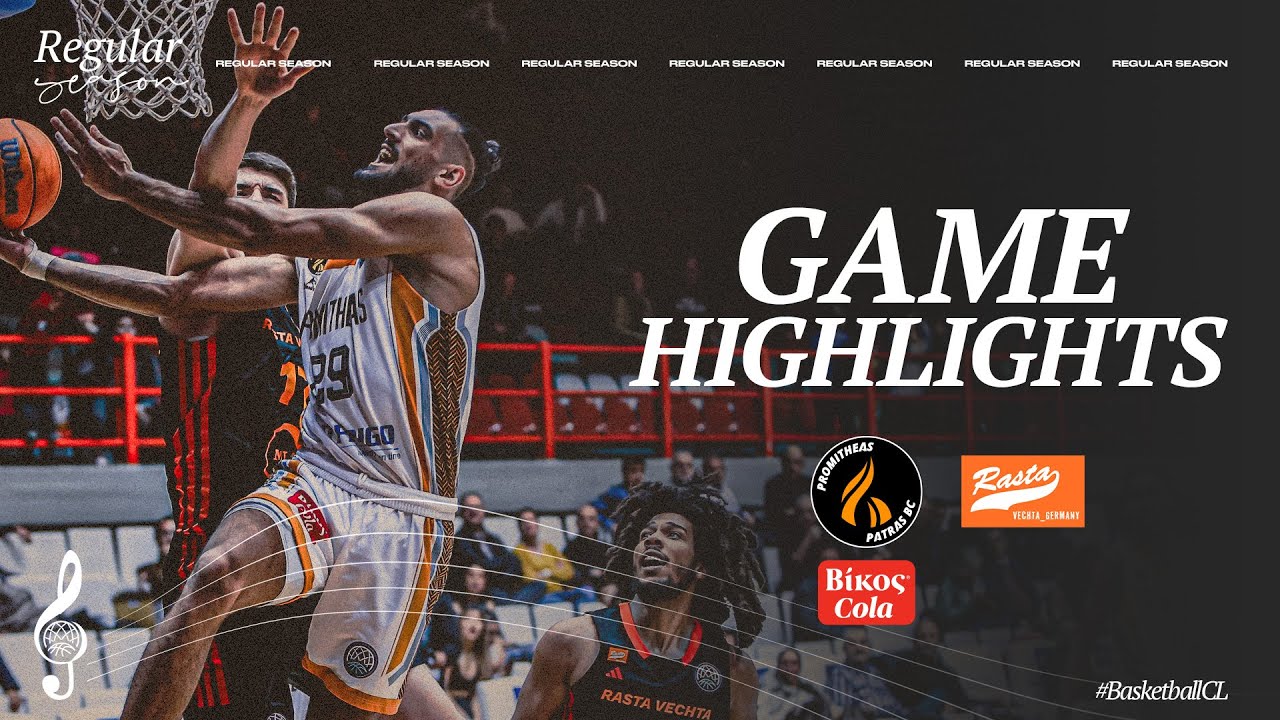Promitheas Patras BC Vikos Cola v RASTA Vechta | Highlights | #BasketballCL 2024-25